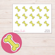 DDZ-10670 planner sticker sheet with enlarged sticker detail