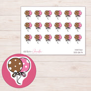 DDZ-10674 planner sticker sheet with enlarged sticker detail