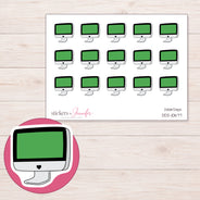 DDZ-10677 planner sticker sheet with enlarged sticker detail