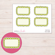 DDZ-10681 planner sticker sheet with enlarged sticker detail
