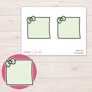 DDZ-10688 planner sticker sheet with enlarged sticker detail