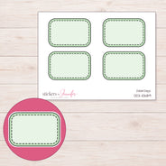 DDZ-10689 planner sticker sheet with enlarged sticker detail