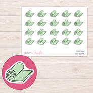 DDZ-10695 planner sticker sheet with enlarged sticker detail