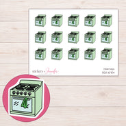 DDZ-10704 planner sticker sheet with enlarged sticker detail