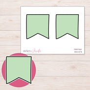 DDZ-10711 planner sticker sheet with enlarged sticker detail