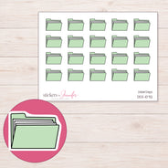 DDZ-10712 planner sticker sheet with enlarged sticker detail