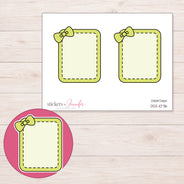 DDZ-10716 planner sticker sheet with enlarged sticker detail