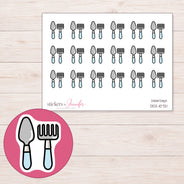 DDZ-10721 planner sticker sheet with enlarged sticker detail