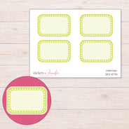 DDZ-10731 planner sticker sheet with enlarged sticker detail