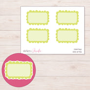 DDZ-10732 planner sticker sheet with enlarged sticker detail