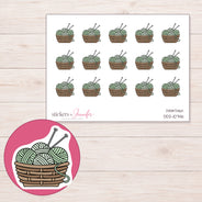 DDZ-10746 planner sticker sheet with enlarged sticker detail