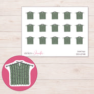 DDZ-10748 planner sticker sheet with enlarged sticker detail