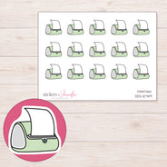 DDZ-10749 planner sticker sheet with enlarged sticker detail