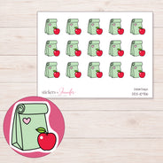 DDZ-10756 planner sticker sheet with enlarged sticker detail
