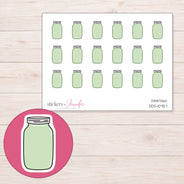 DDZ-10757 planner sticker sheet with enlarged sticker detail