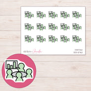 DDZ-10762 planner sticker sheet with enlarged sticker detail