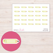 DDZ-10782 planner sticker sheet with enlarged sticker detail