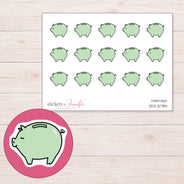 DDZ-10784 planner sticker sheet with enlarged sticker detail