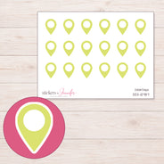 DDZ-10787 planner sticker sheet with enlarged sticker detail