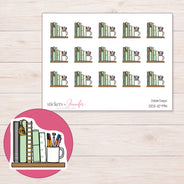 DDZ-10794 planner sticker sheet with enlarged sticker detail
