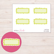 DDZ-10806 planner sticker sheet with enlarged sticker detail
