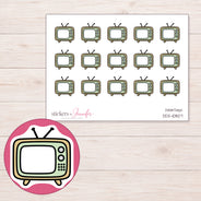 DDZ-10807 planner sticker sheet with enlarged sticker detail
