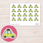 DDZ-10813 planner sticker sheet with enlarged sticker detail
