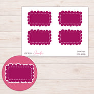 DDZ-10818 planner sticker sheet with enlarged sticker detail