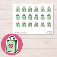 DDZ-10825 planner sticker sheet with enlarged sticker detail