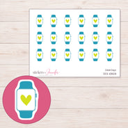 DDZ-10828 planner sticker sheet with enlarged sticker detail