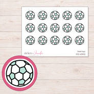 DDZ-10832 planner sticker sheet with enlarged sticker detail