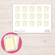 DDZ-10836 planner sticker sheet with enlarged sticker detail