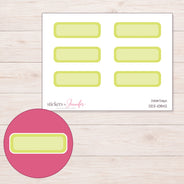 DDZ-10842 planner sticker sheet with enlarged sticker detail