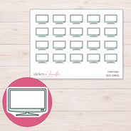 DDZ-10855 planner sticker sheet with enlarged sticker detail