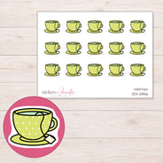 DDZ-10856 planner sticker sheet with enlarged sticker detail