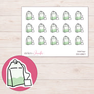 DDZ-10857 planner sticker sheet with enlarged sticker detail