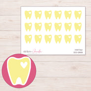DDZ-10858 planner sticker sheet with enlarged sticker detail
