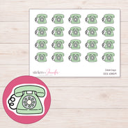 DDZ-10859 planner sticker sheet with enlarged sticker detail