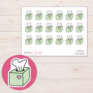 DDZ-10862 planner sticker sheet with enlarged sticker detail