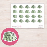 DDZ-10867 planner sticker sheet with enlarged sticker detail