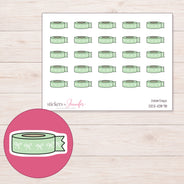 DDZ-10878 planner sticker sheet with enlarged sticker detail