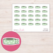 DDZ-10880 planner sticker sheet with enlarged sticker detail