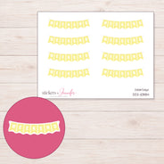 DDZ-10884 planner sticker sheet with enlarged sticker detail
