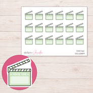 DDZ-10889 planner sticker sheet with enlarged sticker detail