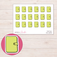 DDZ-10895 planner sticker sheet with enlarged sticker detail