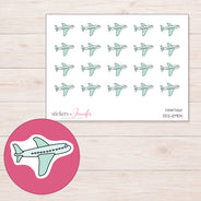 DDZ-10904 planner sticker sheet with enlarged sticker detail