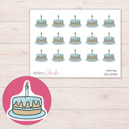 DDZ-10928 planner sticker sheet with enlarged sticker detail