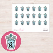 DDZ-10932 planner sticker sheet with enlarged sticker detail
