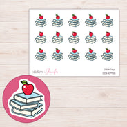 DDZ-10935 planner sticker sheet with enlarged sticker detail