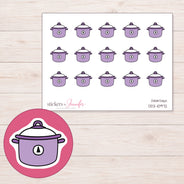 DDZ-10972 planner sticker sheet with enlarged sticker detail
